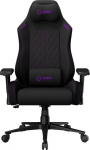 Office chair Lorgar LORGAR CHA41, Ergonomic Gaming Chair Advanced, premium anti-stain fabric, Black/purple