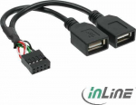 InLine USB zew. - USB Internal., Czarny (33440M)