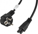 LANBERG Netzkabel CEE 7/7 90&deg;->IEC 320 C5(MICKEY) 3.0m VDE