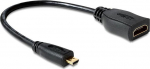 DELOCK HDMI Kabel Ethernet A -> micro D Bu/St 0.20m
