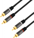 LogiLink RCA 2.0m - kabel 2x RCA M on 2x RCA M LogiLink 2.0m