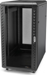 StarTech.com 18U 19" Server Rack Cabinet, 4 Post Adjustable Depth (6-32")Locking Knock Down Network/Computer Equipment Enclosure, Mobile with Glass Door & Casters, HP ProLiant ThinkServer - Data Rack Enclosure (RK1836BKF) - Rack cabinet - 4 poles - f ...