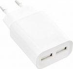InLine InLine&reg; USB Power Adapter DUO, 2-Port 100-240VAC to 5V / 2.1A white
