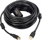 MicroConnect Active USB 2.0 A-B Cable, 15m, With integrated