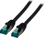 EFB Elektronik EFB RJ45 Patchkabel S/FTP Cat.6A LSZH 10.00m schwarz
