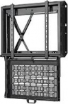 B-TECH BT7885 - Befestigungskit (Wandmontage) - for flat screen - with lowering AV-Storage - verriegelbar - Schwarz - screen size: 124.5-218.4 cm (49"-86")
