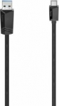 Kabel USB Hama USB-A - USB-C 0.75 m Czarny (002006510000)