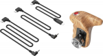SMALLRIG 3324 ROSETTE SIDE HANDLE WOOD WITH RECORD START/STOP REMOTE TRIGGER