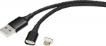 Renkforce RF-4746074 - 1 m - USB A - Micro-USB B - USB 2.0 - 0.48 Gbit/s - Schwarz