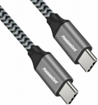 Kabel USB PremiumCord USB-C - USB-C 1.5 m Black and gray (ku31cw15)