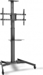 DIGITUS TV-Cart for screens up to 70inch with shelf for DVD and Camera up to 50 kg wheelbase VESA max. 600x400