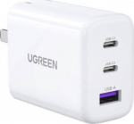 Ugreen 65W Fast Wall Charger USB-A & 2 x USB-C White