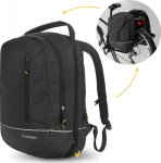 Wozinsky Two-piece bicycle backpack bag 2w1 30l czarna (WBB30BK)