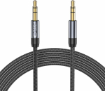 AUX kaabel 3.5mm otsik <-> 3.5mm otsik, 1m, must, Tech-Protect
