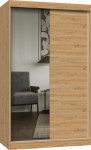 Topeshop Sliding wardrobe IGA 120cm, 1 mirror Dąb Artisan