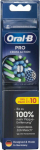 End Braun Braun Oral-B Pro Cross Action brush heads pack of 10 (black)
