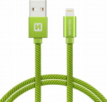 Kabel USB Swissten USB-A - Lightning 1.2 m Zielony (71523207)