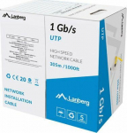 Lanberg Kabel LAN UTP 1GB/S 305M wire CCA ż&oacute;łty