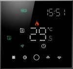 Hismart TUYA Programmable Thermostat WiFi, black