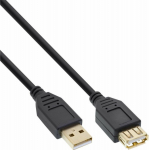 Cable USB InLine USB-A - USB-A 3 m Czarny (34603S)