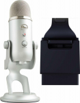Microphone Blue Yeti USB Silver (988-000238) + Litra lamp Glow