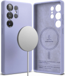 Kaitse&uuml;mbris Silicone Magnetic, Samsung Galaxy S25 Ultra, lavendlililla, MagSafe &uuml;hilduv, Ringke