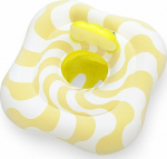 Bestway 32298 Swimming Seat Square Swim Safer Comfort Plush Yellow Waves 76cm x 76cm