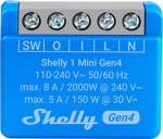 SHELLY 1 Mini Gen4 Smart switch 1P Blue
