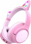 Headphones PowerLocus Bobo Cat Ears Kids pink