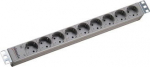 Bachmann 19" 1U 9xCEE7/3 power 2.0m, CEE7/7 Power Strip