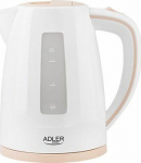 Adler | Kettle | AD 1264 | Standard | 2200 W | 1.7 L | Plastic | 360&deg; rotational base | White