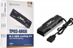 SilverStone SST-TP03-ARGB - M.2 SSD Cooler with ARGB - schwarz