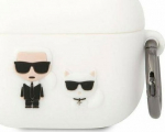 Karl Lagerfeld Karl Lagerfeld KLACA3SILKCW AirPods 3 cover white/white Silicone Karl & Choupette