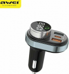 Transmiter FM Awei Head set no-speakers C-843 MP3 1xUSB+1xUSB-C z transmitter