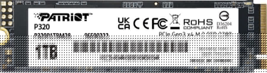 PAT SSD PATRIOT VIPER P320 M.2 PCI-Ex4 NVMe 1TB 3GB/S (P320P1TBM28)