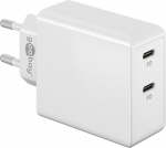 Wentronic Dual USB-C PD Quick Charger (36 W) white