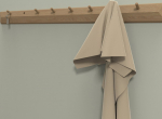 Wall rack AALBORG 100x2.3xH8.3cm, oak