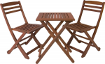 Balcony set ROUEN table and 2 chairs, meranti