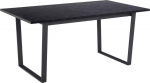 Dining table AMBLE 160x90xH74cm, black marble