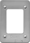 SystemHouse Solutions Installationplate xCR-SD G2, 9mm, plastic, grey