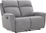 Recliner sofa MAREN 2-seater with manual mechanism, grey