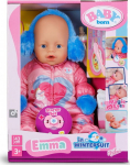 ZAP BABY Born Emma doll in winter outfit