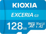 KIOXIA Memory Card microSD 128GB Gen3 UHSI U3 V30 adapter Exceria