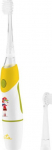 ETA Toothbrush | Sonetic ETA071090050 | Battery operated | For kids | Number of brush heads included 2 | Number of teeth brushing modes 1 | Yellow/White