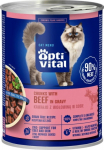 OPTIVITAL Beef in gravy - wet cat food - 415g