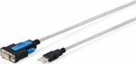 Digitus Kabel adapter USB 2.0 do RS232 (DB9) | FTDI chipset (FT232RNL) | PVC, Transparent | Screw mounting | 1.8m