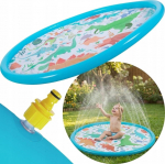 JiLong ROUND INFLATABLE MAT 154x7CM PLAYGROUND DINOSAURS FOUNTAIN 51626