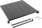 Lanberg Shelf for Cabinet 19" 800mm 1U czarna - Shelf for Cabinet 19"800mm 1U black assembly 4 point lifting capacity 25kg Lanberg