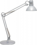 MAUL LED MAULstudy table lamp with stand E27, silber