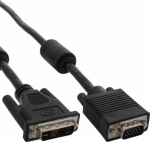 Kabel InLine DVI-A - D-Sub (VGA) 5m czarny (17782B)
